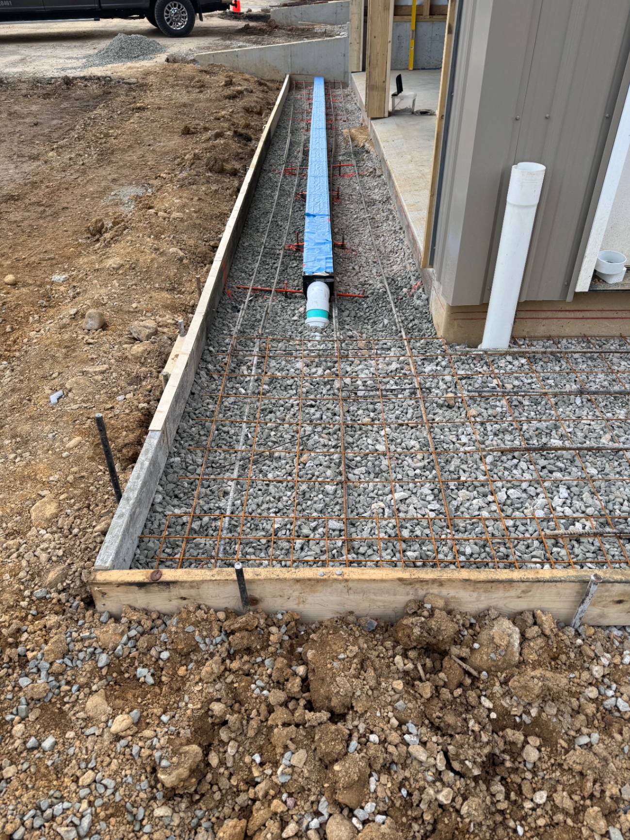Graded jobsite ready for foundation work